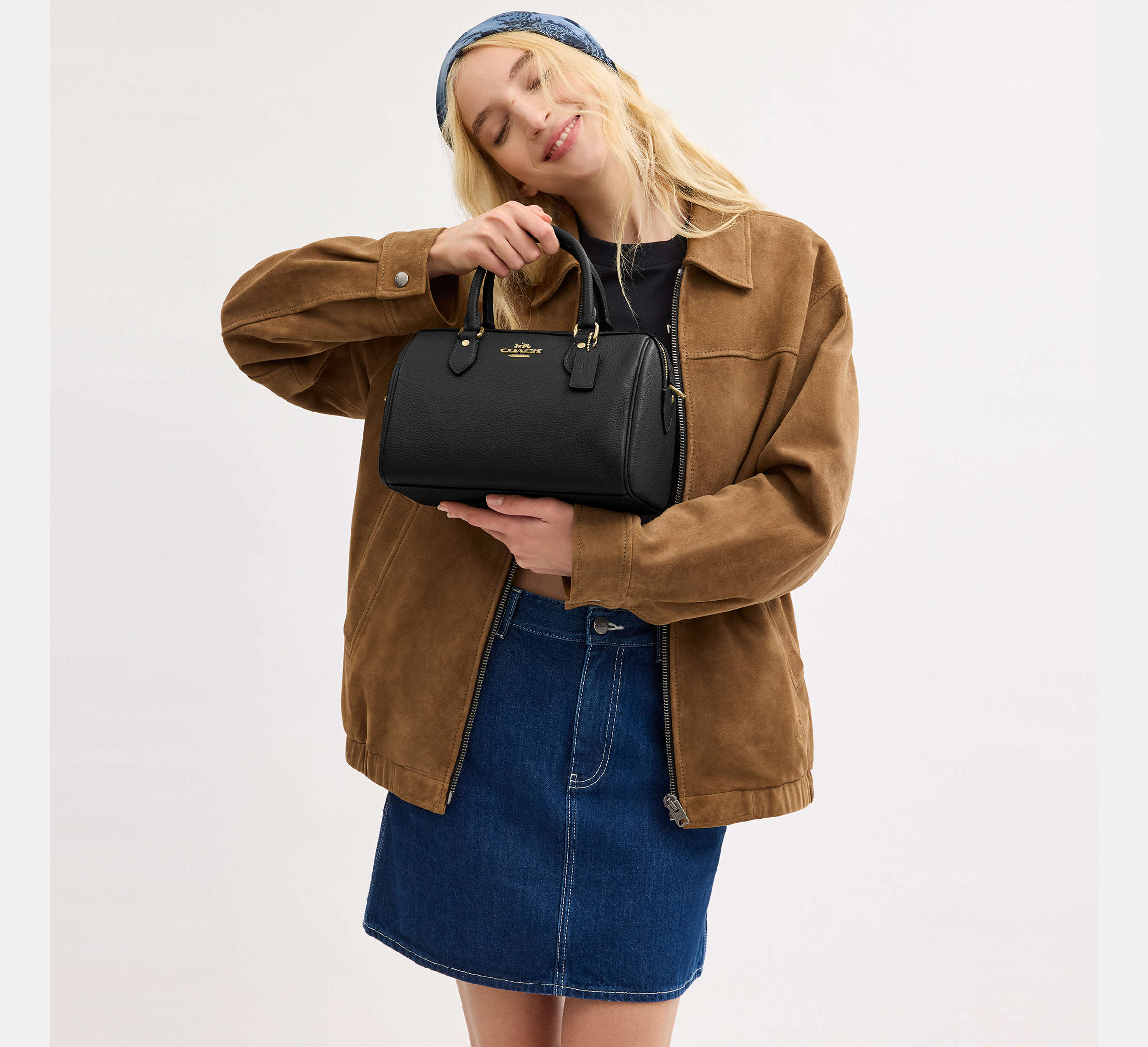 COACH Rowan Satchel Bag In Signature Canvas [Pre-Order]
