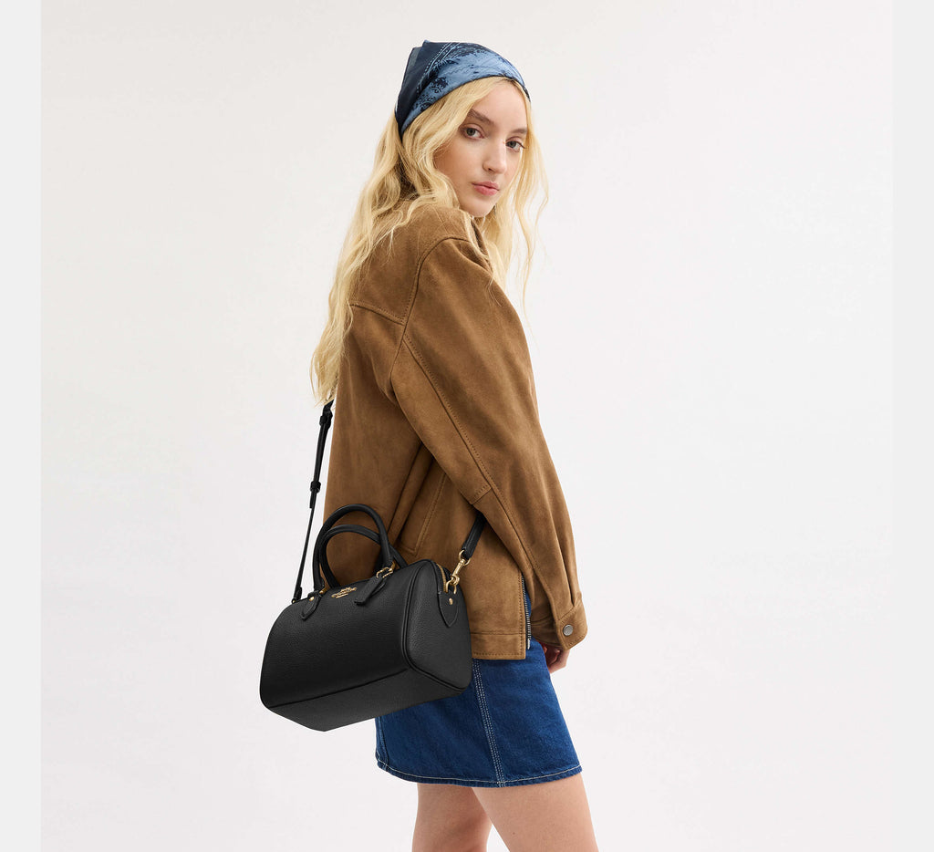 COACH Rowan Satchel Bag In Signature Canvas [Pre-Order]