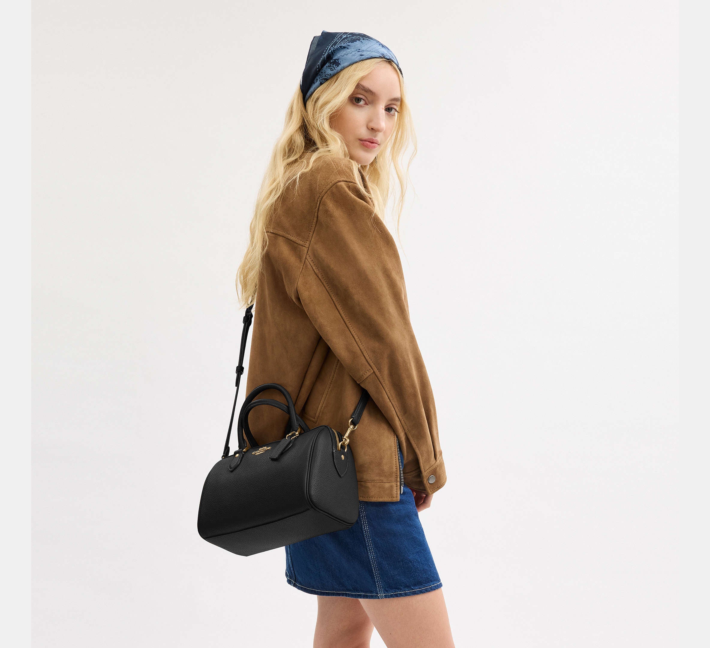 COACH Rowan Satchel Bag In Signature Canvas [Pre-Order]