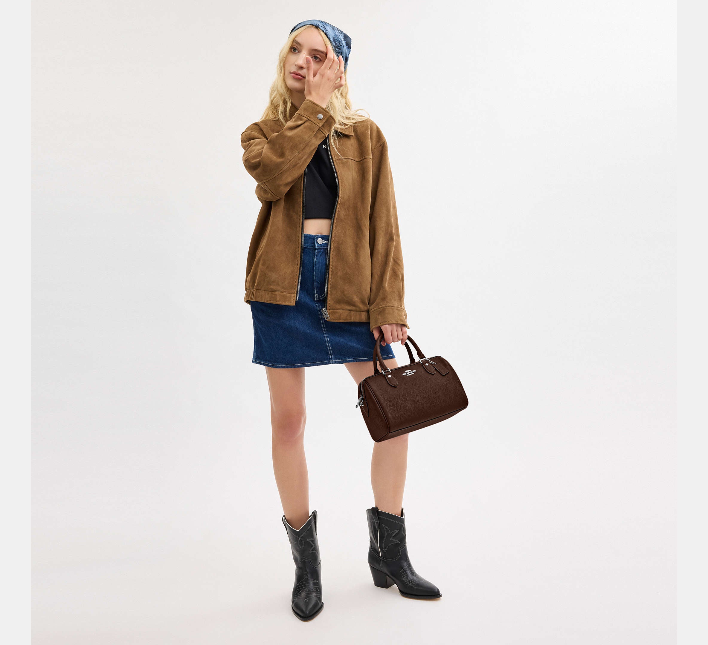 COACH Rowan Satchel Bag In Signature Canvas [Pre-Order]