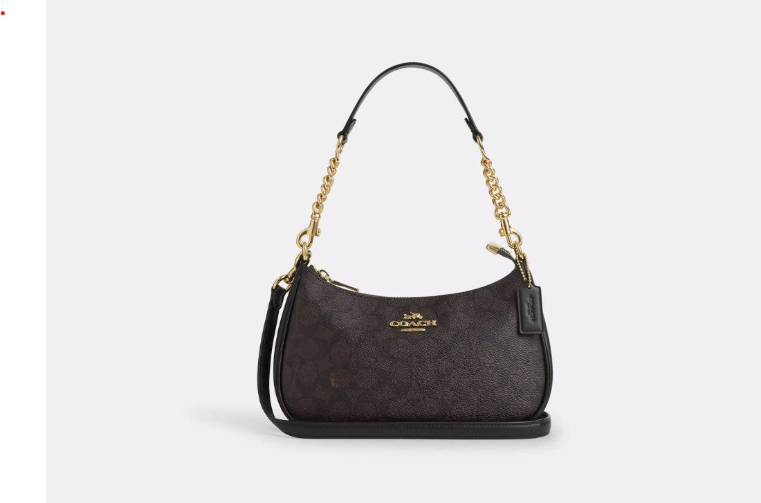 COACH Teri Shoulder Bag In Signature Canvas [Pre-Order]